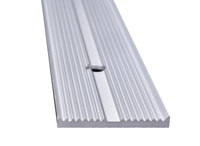Aluminum Sabre Tooth Straight Edge – Satin Clear Anodized (SCA) – 2-1/4 in. (57 mm) x 6.3 ft. (1.9 m)
