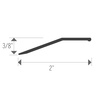 Aluminum Bevel Bar – Commercial – Hammered Silver (HSI) – 2 in. (51 mm) x 12 ft. (3.7 m) 3