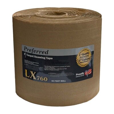 Preferred - LX760 6" Amber Carpet Seaming Tape