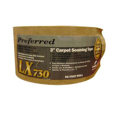 Preferred - LX730 3" Amber Carpet Seaming Tape