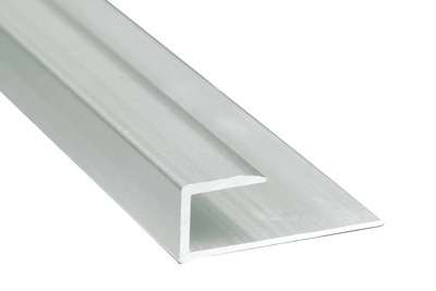 Luxury Vinyl Trim - J Cap (6mm - 7mm) - Satin Clear Aluminum - 12 ft