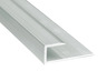 Luxury Vinyl Trim - J Cap (6mm - 7mm) - Satin Clear Aluminum - 12 ft 1