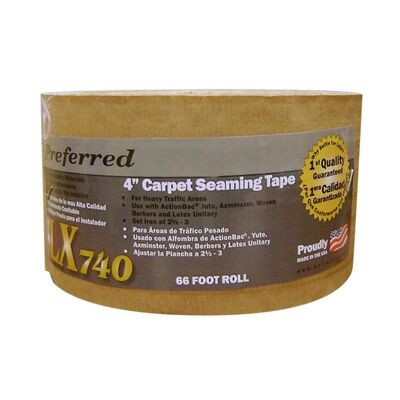 Preferred - LX740 4" Amber Carpet Seaming Tape