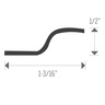 Aluminum Z-Bar – Mill Finish (MIL) – 1/2 in. (12.5 mm) x 4 ft. (1.2 m) 2