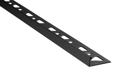 Flat Tile Edge – Black (BLK) – 3/8 in. (10 mm) x 8 ft.