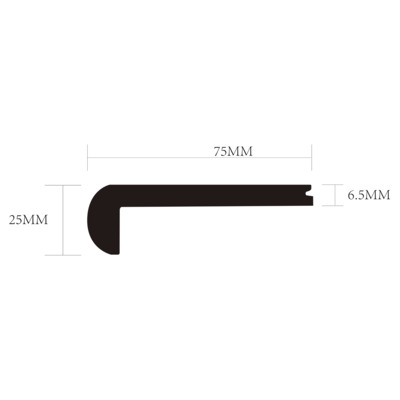 Citadel Plus - Sand  - Round Flush Stair Nose A - 94 inches