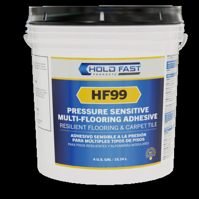 HoldFast - Universal Pressure Sensitive Adhesive - Resilient Flooring & Carpet Tile - 4 gal pail