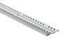 Aluminum Cap Track – Pinned – Mill Finish (MIL) – 3/8 in. (10 mm) x 12 ft. (3.7 m) 1