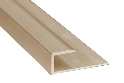 Luxury Vinyl Trim - J Cap (6mm - 7mm) - Satin Titanium - 12 ft